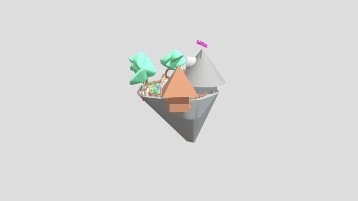 Floating Islands 04 3D Model