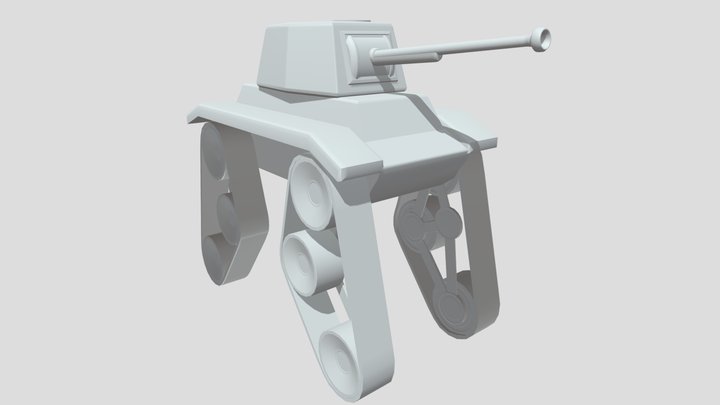 Battle Tanks - Final Design (Not Textured) 3D Model