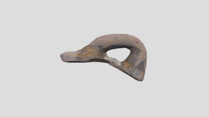 Jarrón fragmento (asa) 3D Model