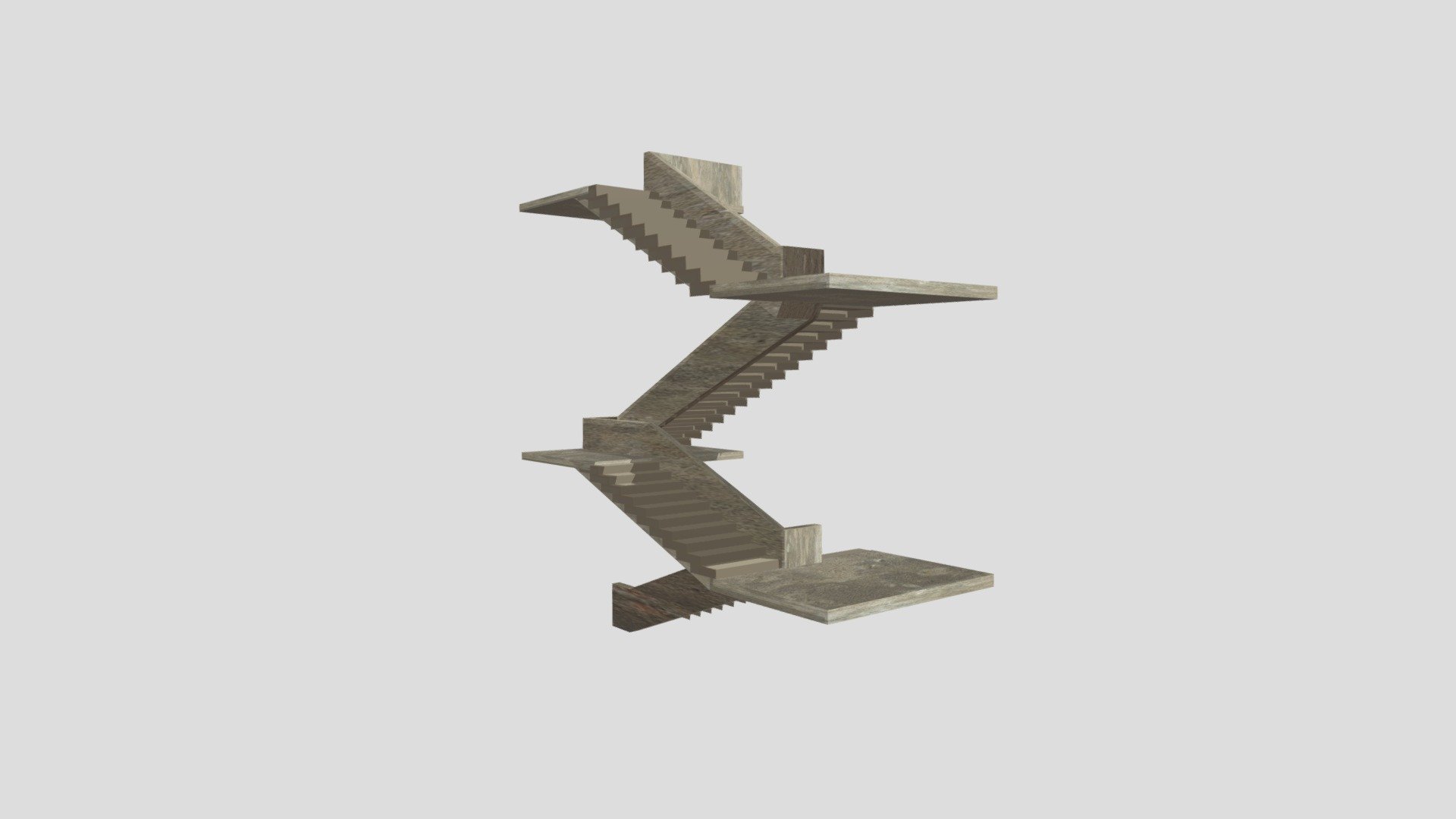 Stairs | Building Stairs | Cemented - Download Free 3D model by ...