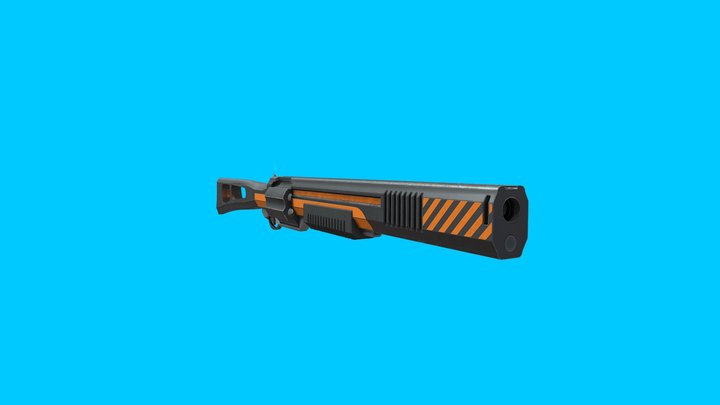 55x70 Revolver Rifle 3D Model
