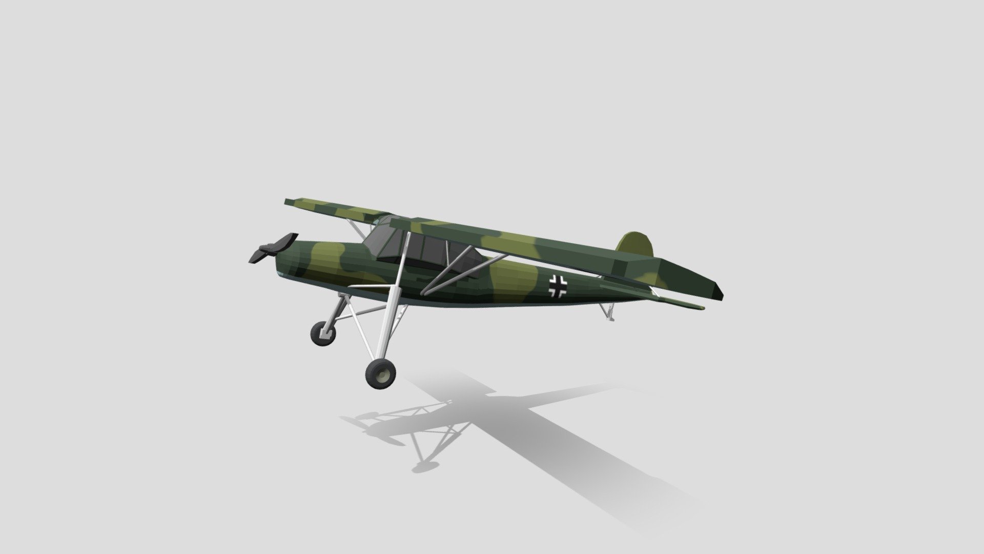 Low Poly Cartoon Fieseler Fi 156 Storch WWII - Buy Royalty Free 3D ...