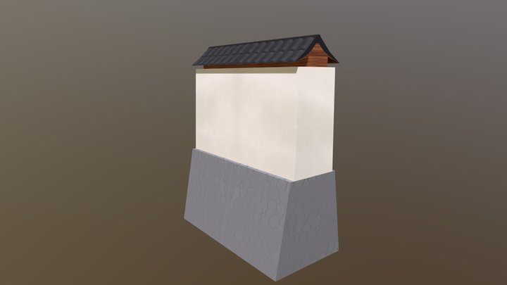 Japanese wall piece 3D Model