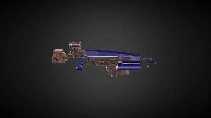 sci fi Gun 2.0 3D Model
