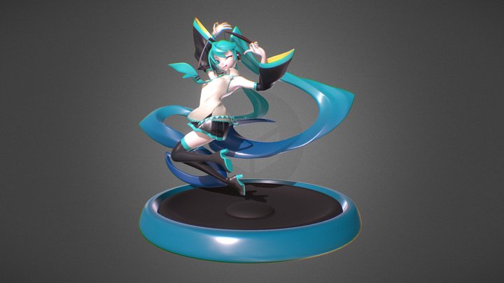 Hatsune Miku by Iwato 3D Model