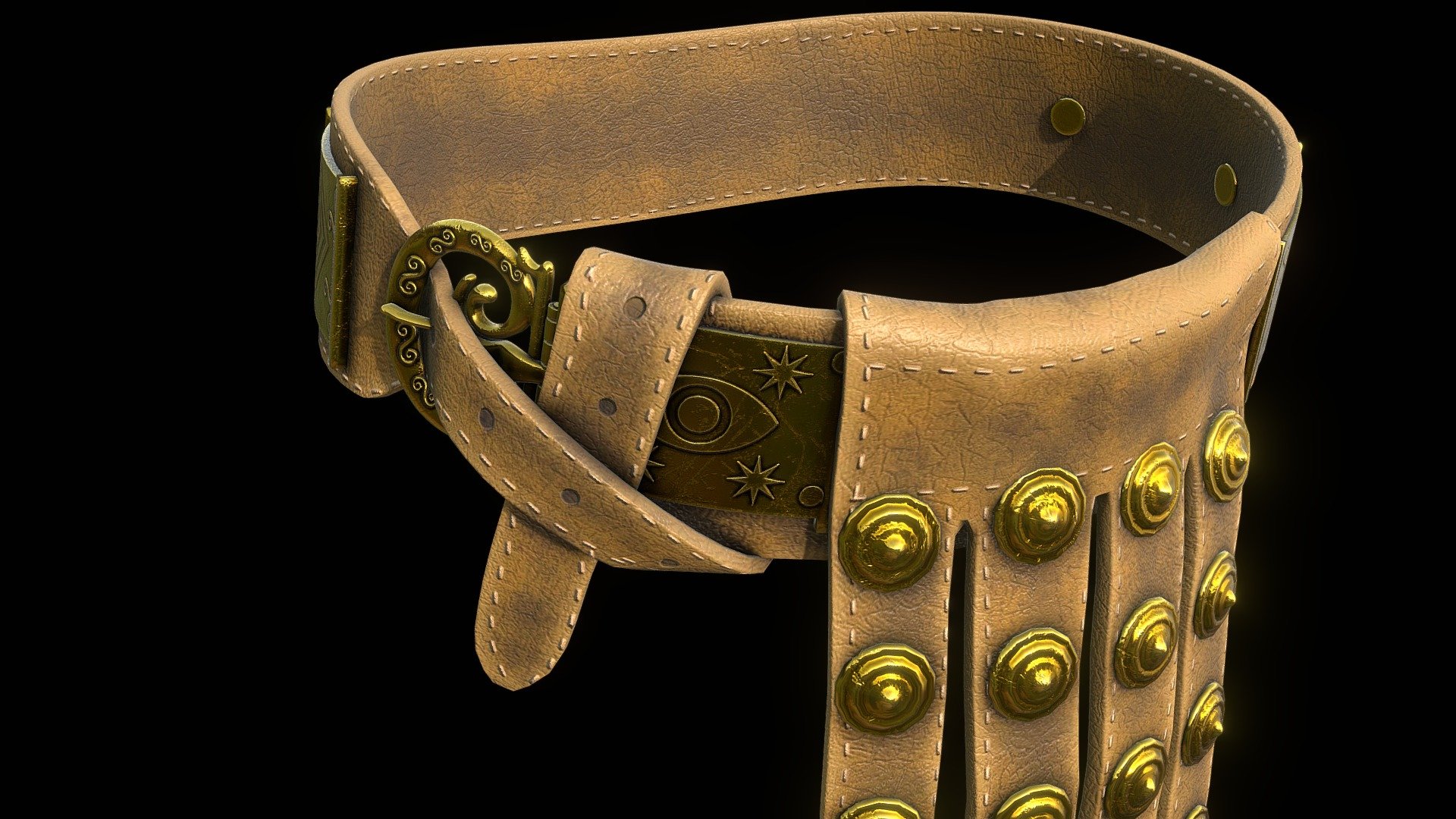 Roman soldier's belt - Cingulum militare - Download Free 3D model