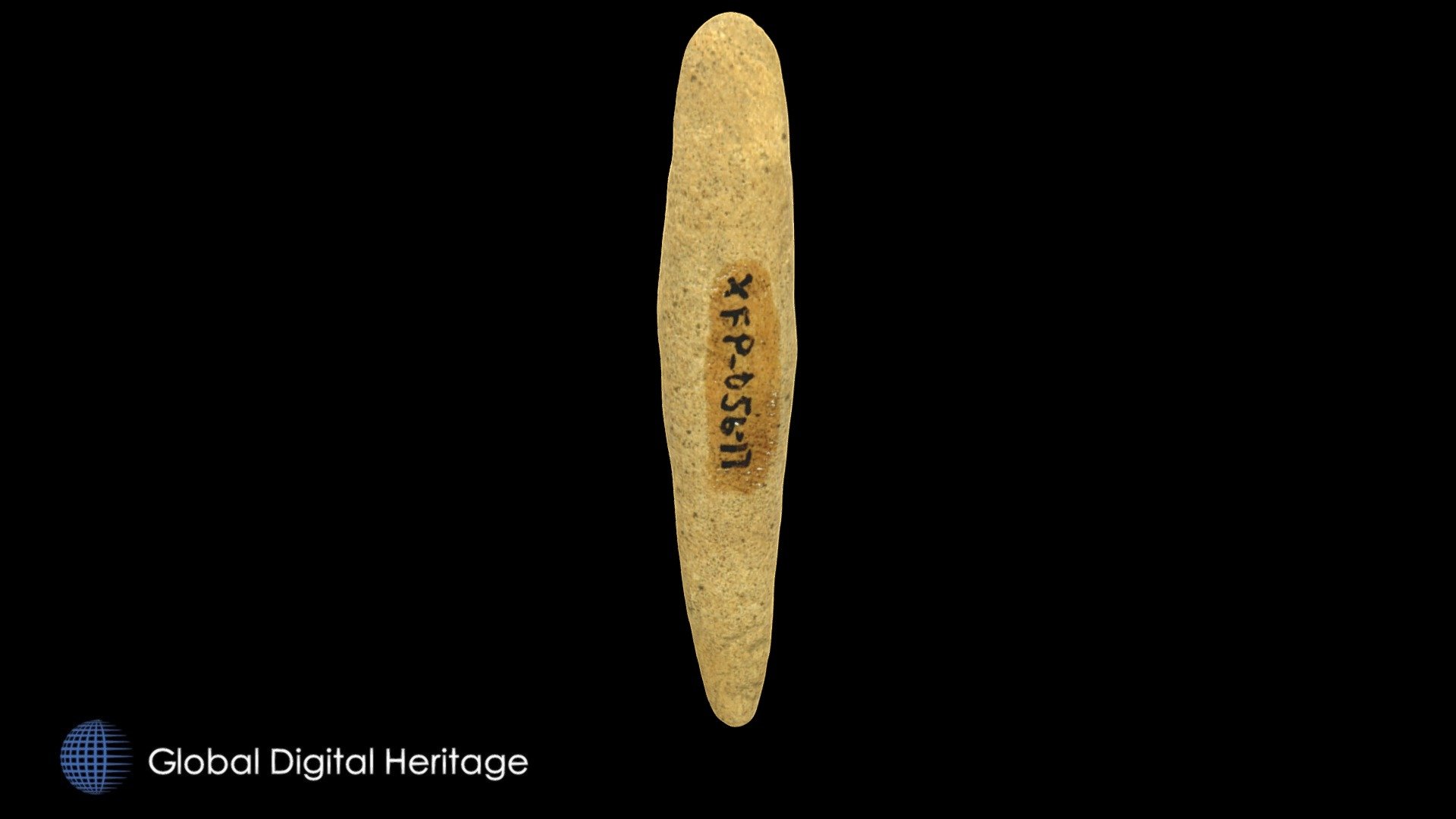 XFP-056-17  bone rod. Sanak Island, Alaska.