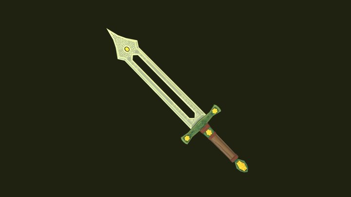 Elven Sword 3D Model