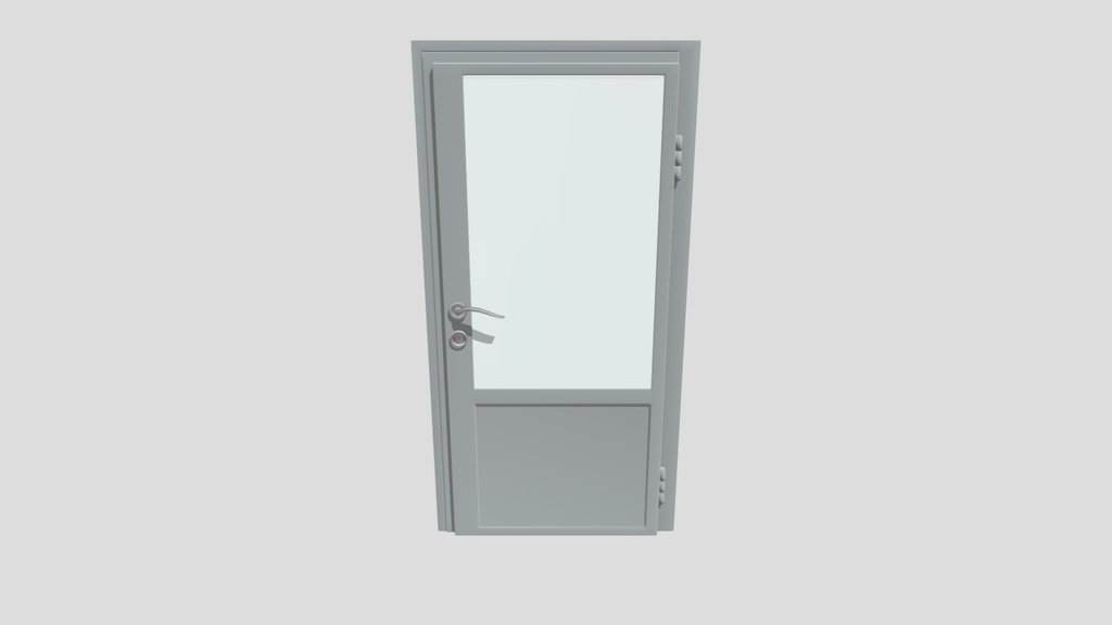 Metal Door With Glass