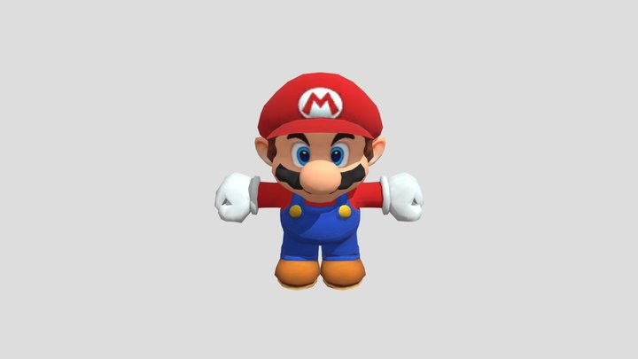 Mario Chibi 3D Model