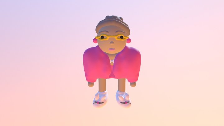 Elderly Lady 3D Model