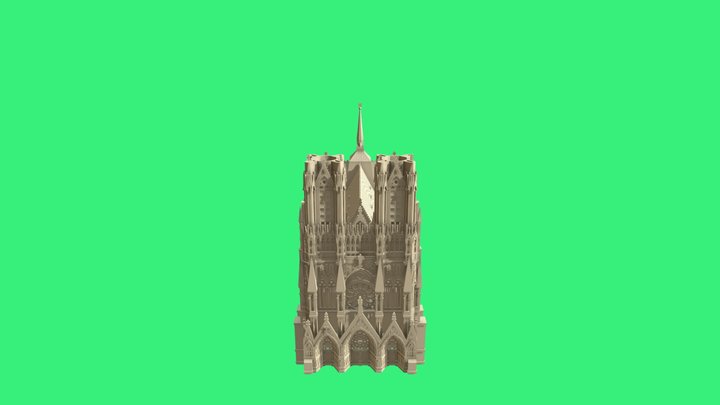 Reims Cathedral 3D Model