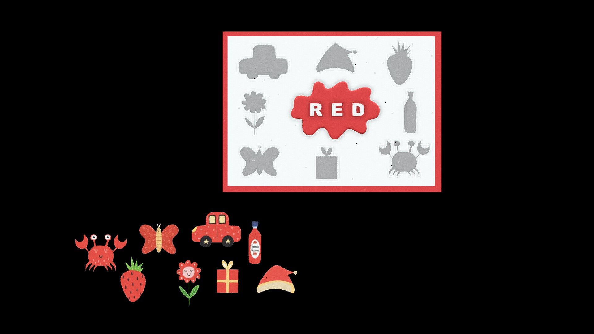 Red Color Learning Set - 3D model by arloopa [802c3ea] - Sketchfab