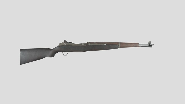 M1 Garand (Low Poly) – Gratis 3D-model STL
