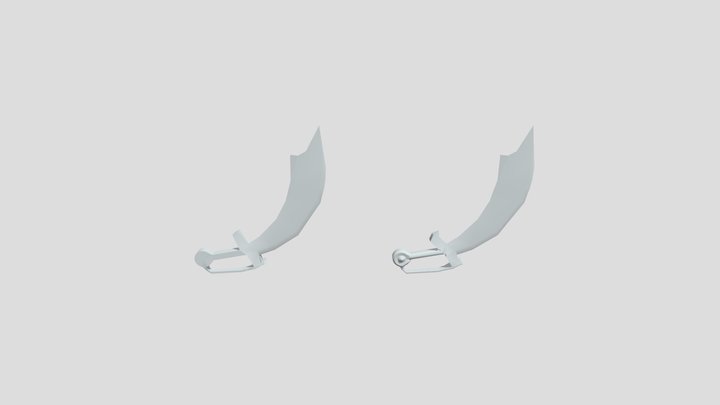 Pirate Sword 3D Model