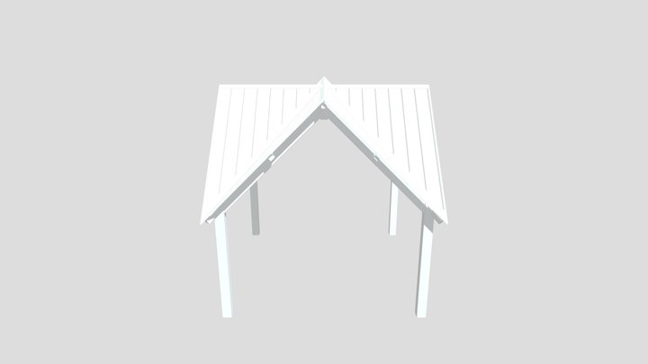 Intersecting Gable Shelter 3D Model
