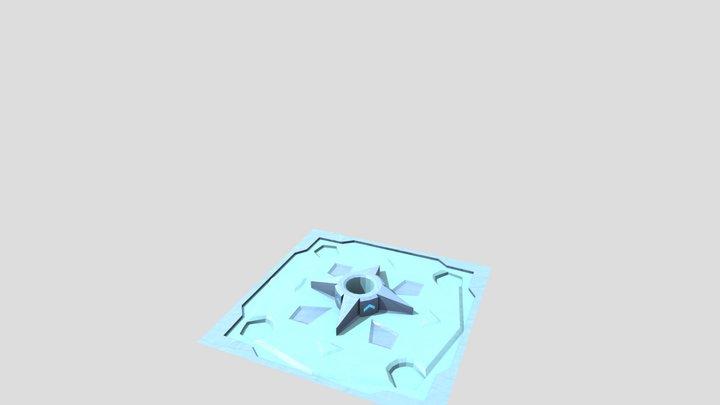 Sci-fi Floor w/jump pad 3D Model