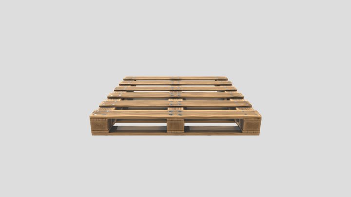 Stylized Pallet 3D Model