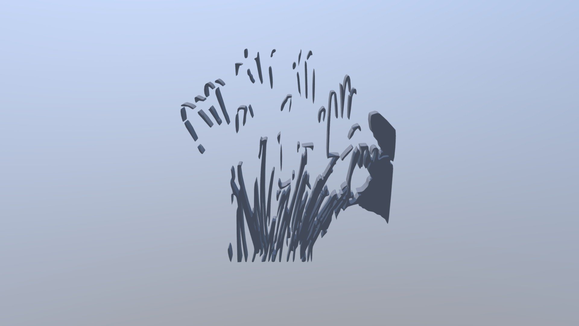 hands of grass — Sketchfab embed 3D viewer