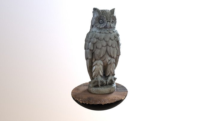 Ornate Owl at the Robert Frost Stone House 3D Model