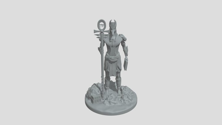 God Thoth Miniature Print 3D Model
