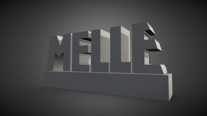 Project Melle - Letters 3D Model