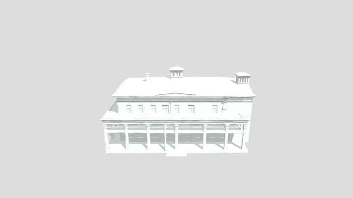 Belle Vue House Illustration 3D Model