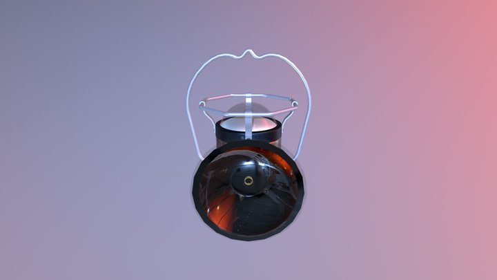 Mining Lamp (With Colors) 3D Model
