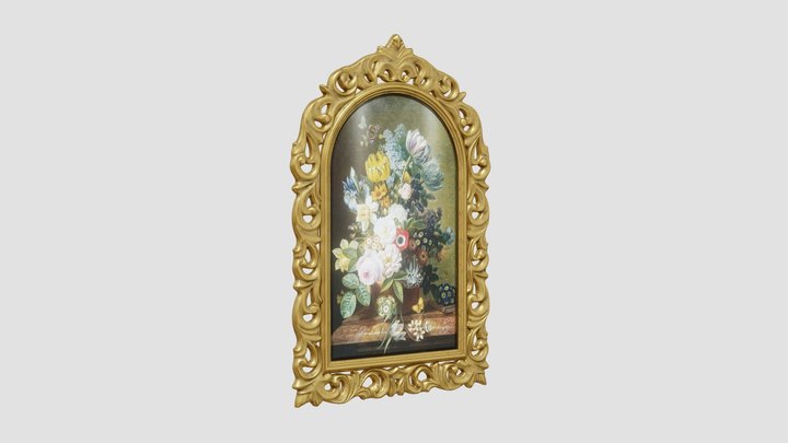 Fancy Picture Frame 02-Freepoly.org – Free 3D Model STL