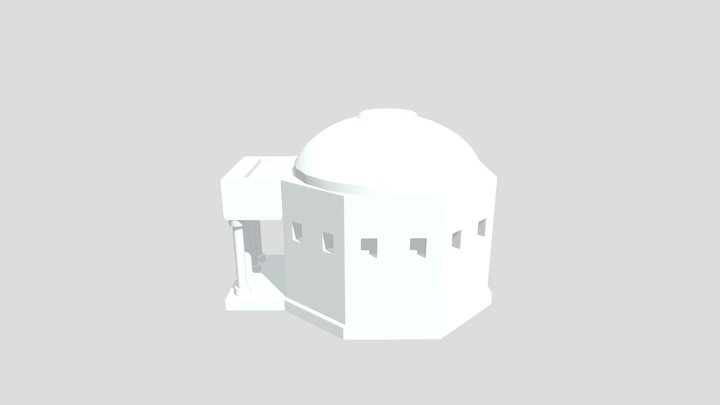 01 Greek Hut 3D Model
