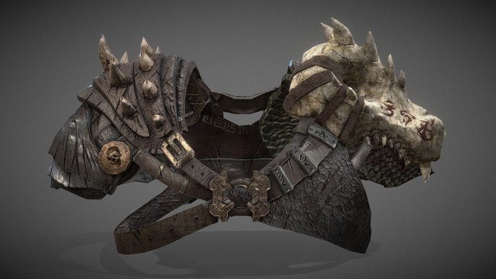 Basilisk's Breastplate 3D Model