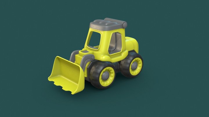 Toy Bulldozer – Free 3D Model STL