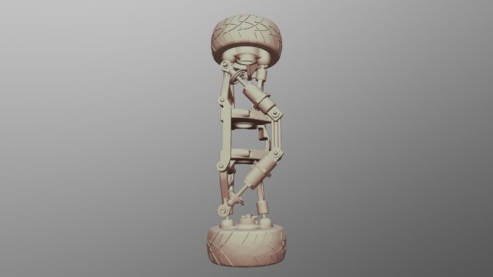 Vehicle Suspension 3D Model