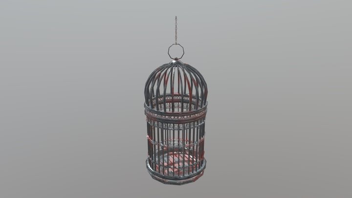 Old Owl cage (Daigon asset) 3D Model