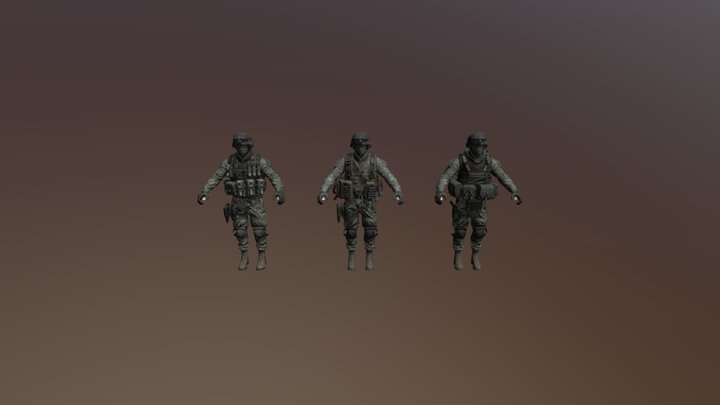 Call Of Duty: MW2R - US Army Rangers – Gratis 3D-model STL