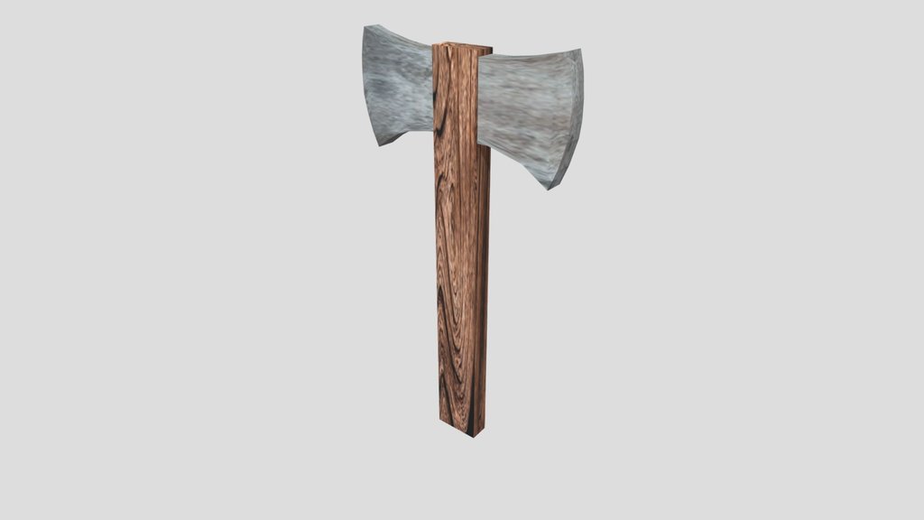 PS1 Style Double Headed Battle Axe
