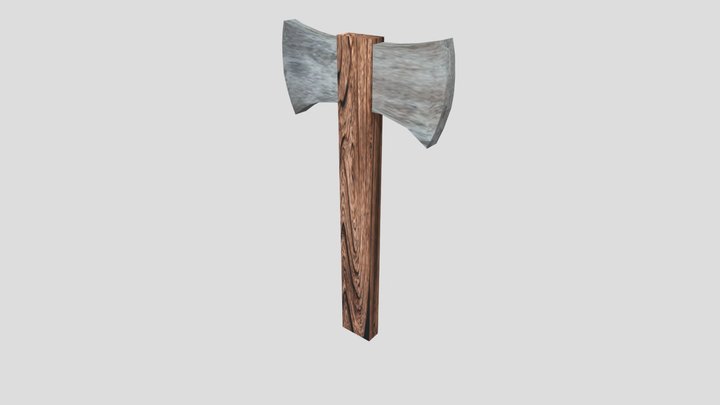PS1 Style Double Headed Battle Axe