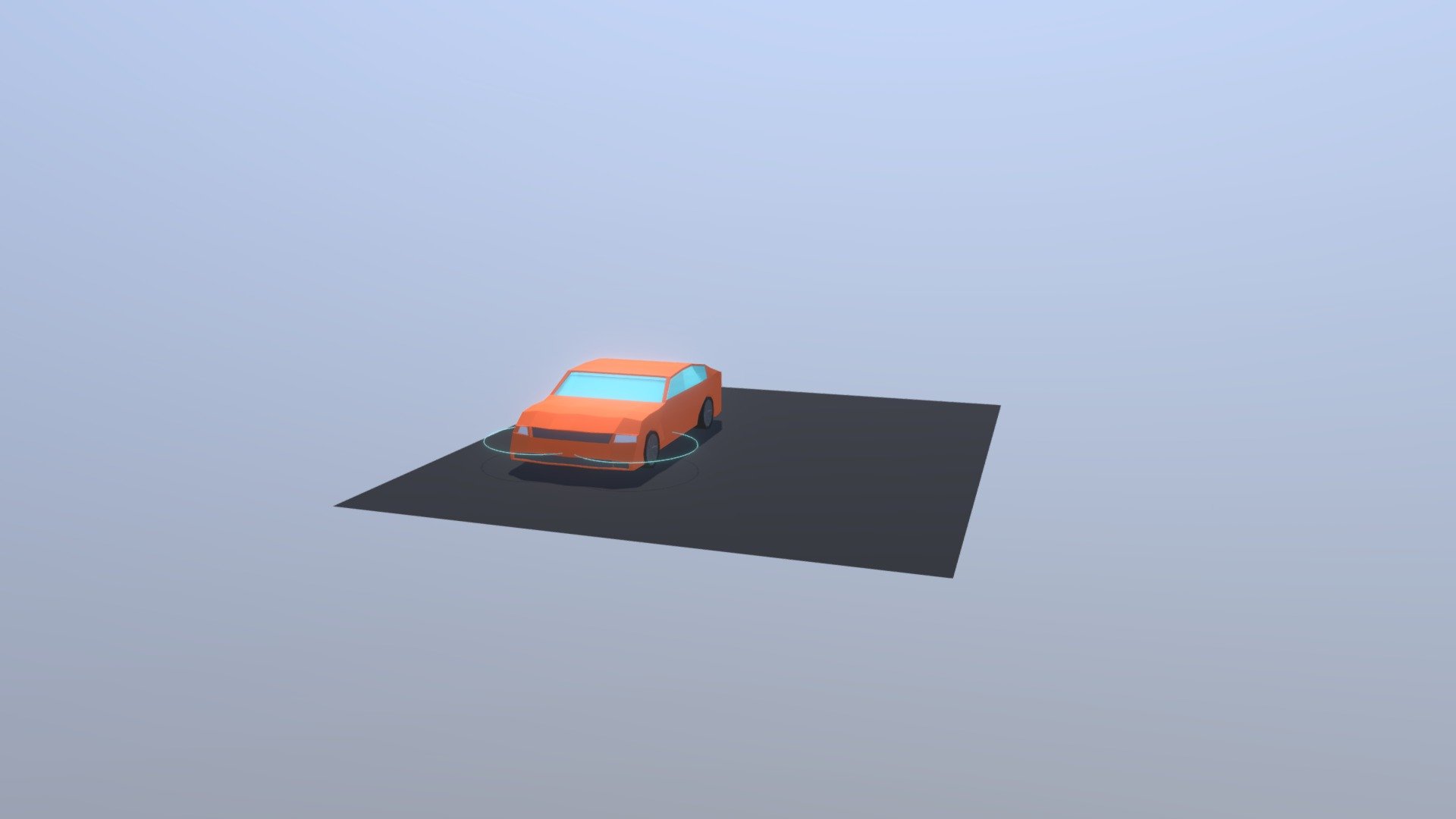 Low Poly Car (Orange)