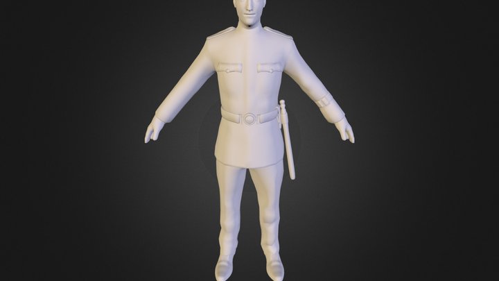policeman_low 3D Model