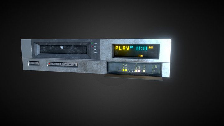 VHSPlayer 3D Model