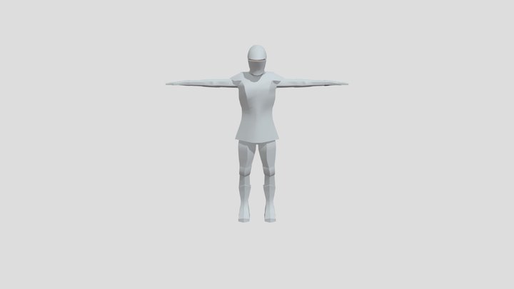 Knight - T pose 3D Model