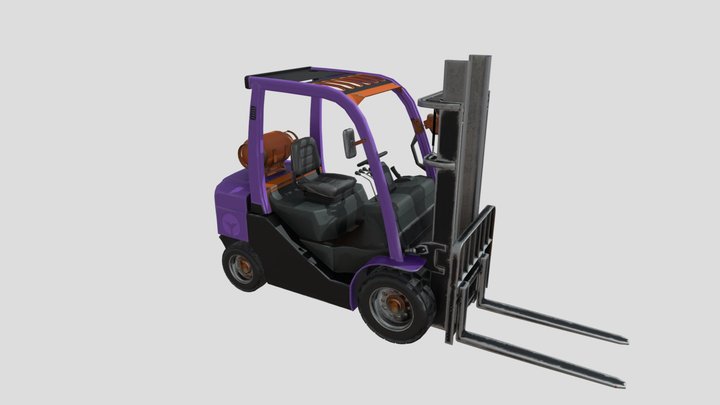 Forklift machine Onirix 3D Model
