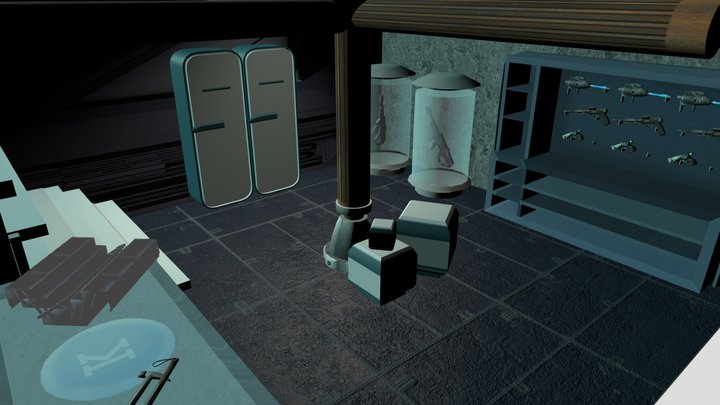project weapon room finished 3D Model
