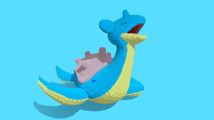 Minecraft Schematic - Pokemon Lapras 3D Model