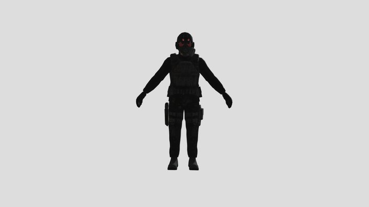 Black Mesa Black ops marine male – Free 3D Model STL