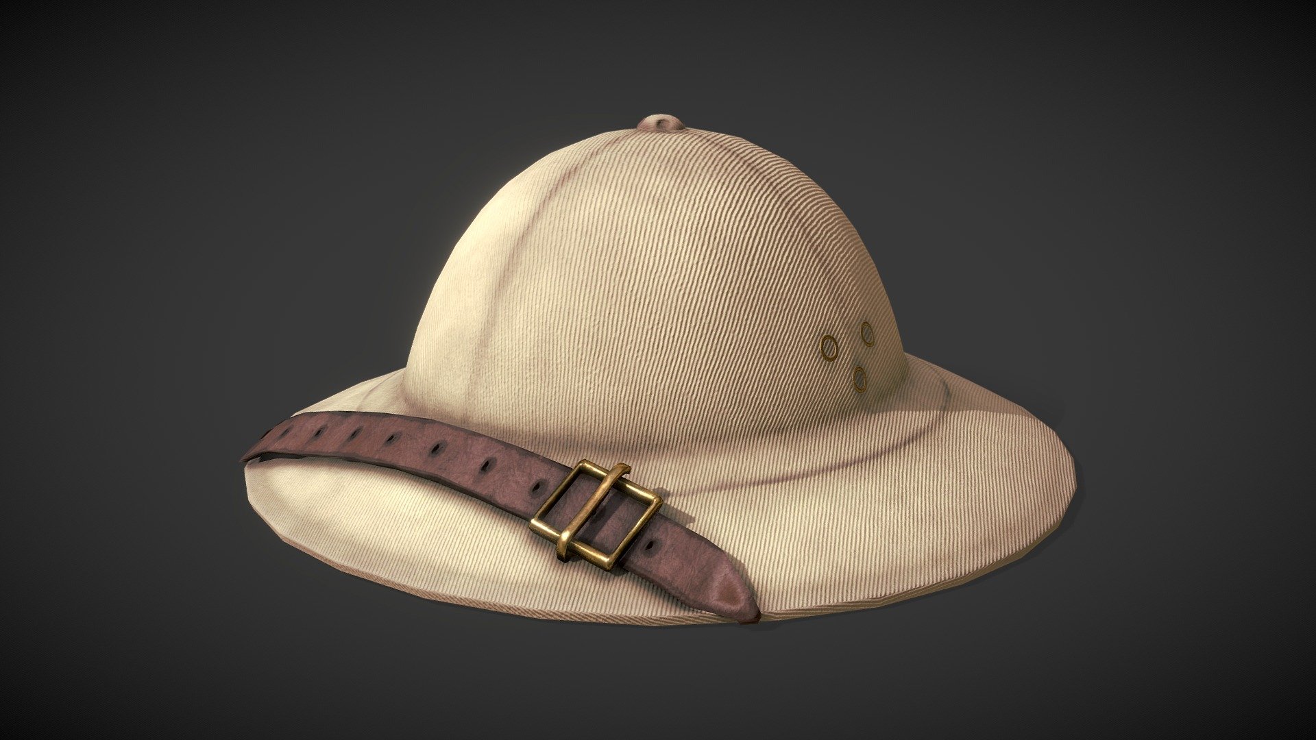 3d model safari hat