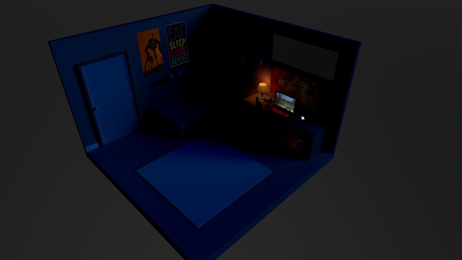 Diorama - Night Bedroom
