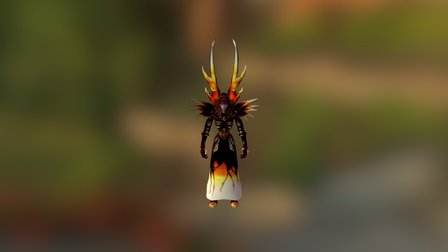 Hellfire Warlock 3D Model