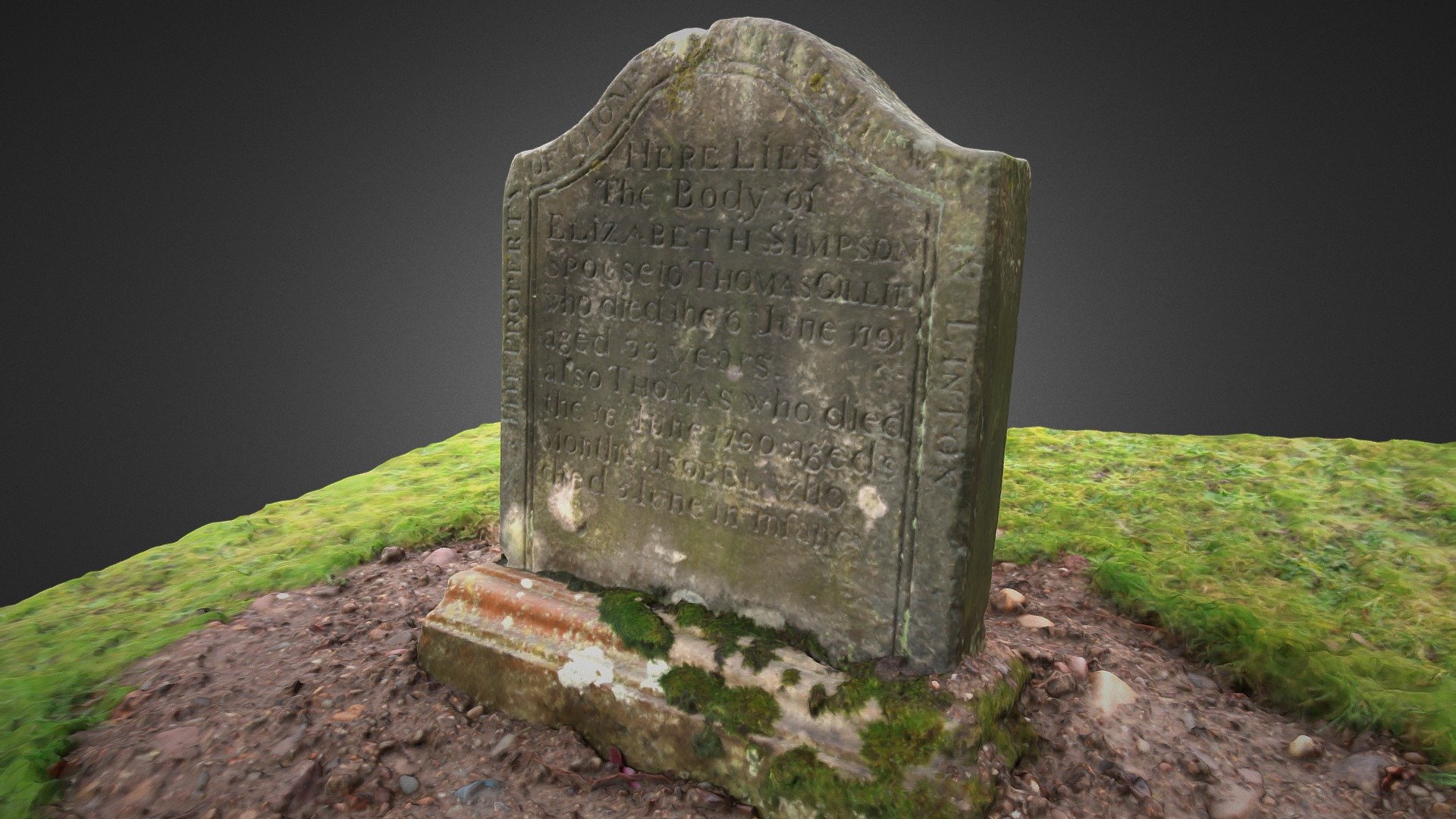 1790 gravestone at Prestonkirk, East Linton
