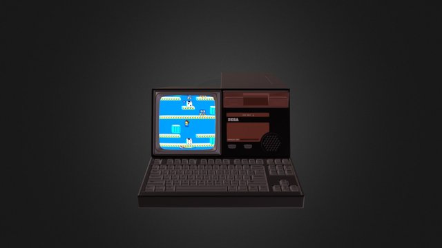 Sega 8-bit Computer 3D Model